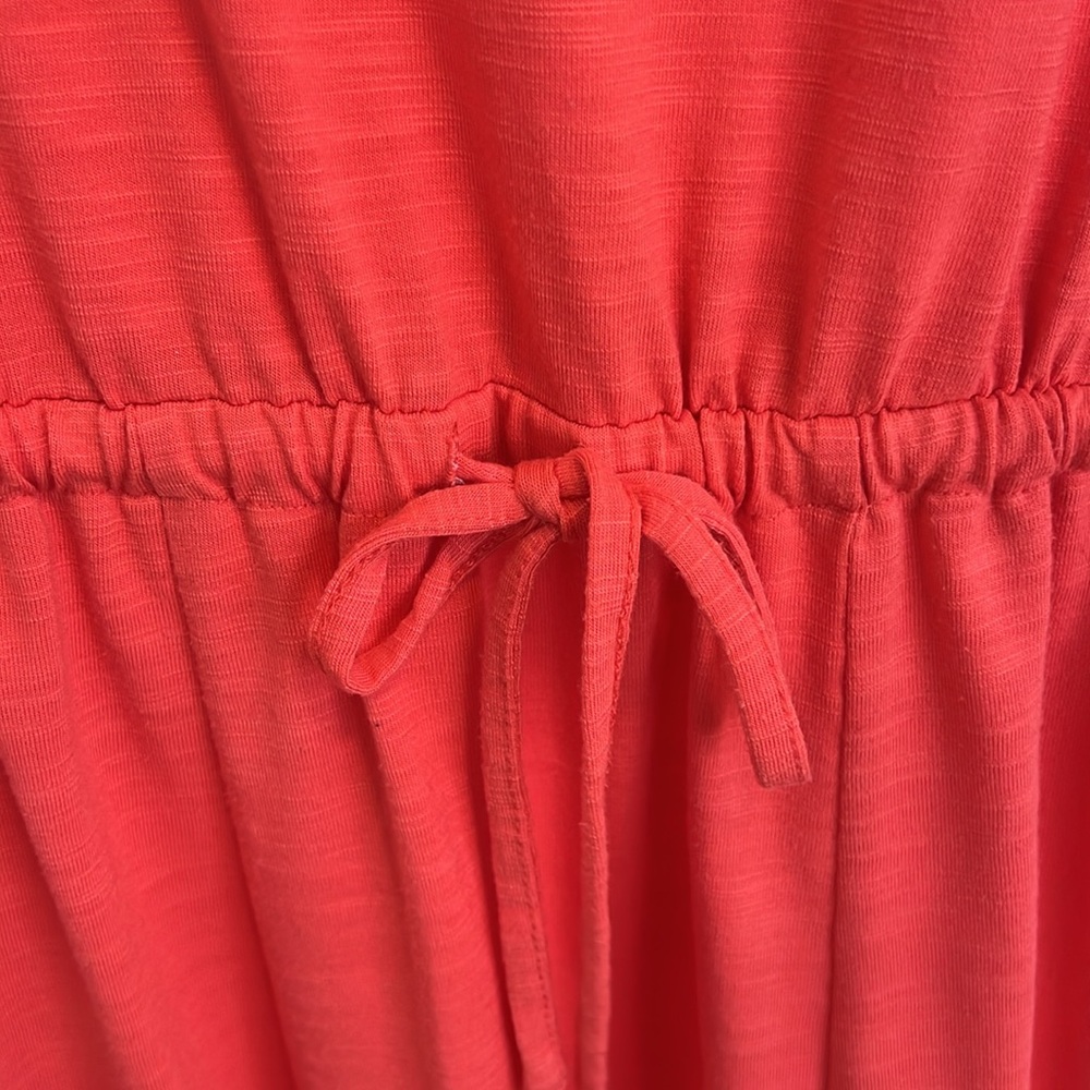 a•n•d e a w y dress. L. Orange. ptp 21”. Top to waist 18”. Total length 38” - Picture 5 of 6